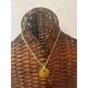Lia Sophia Gold Tone pendant necklace